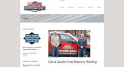 Desktop Screenshot of mooresroofing.com