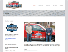 Tablet Screenshot of mooresroofing.com